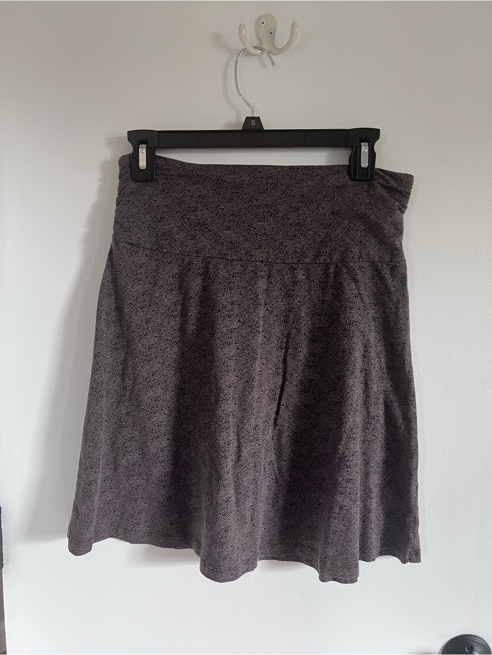 Toad&Co Gray A-Line Knit Skirt